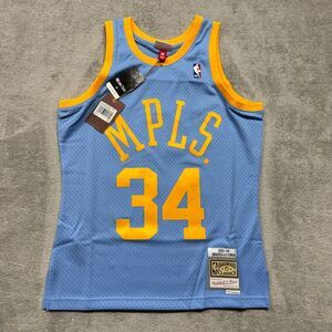 Los Angeles Lakers Shaquille O'Neal MPLS Mitchell Ness Jersey Mens‎ Blue 01-02
